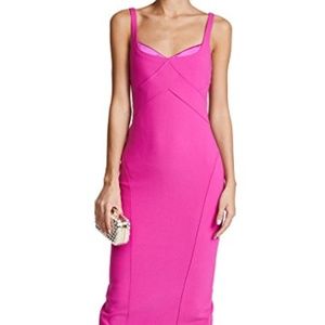 Cinq a Sept Mies Dress in Dragonfruit (Pink) Sz 2